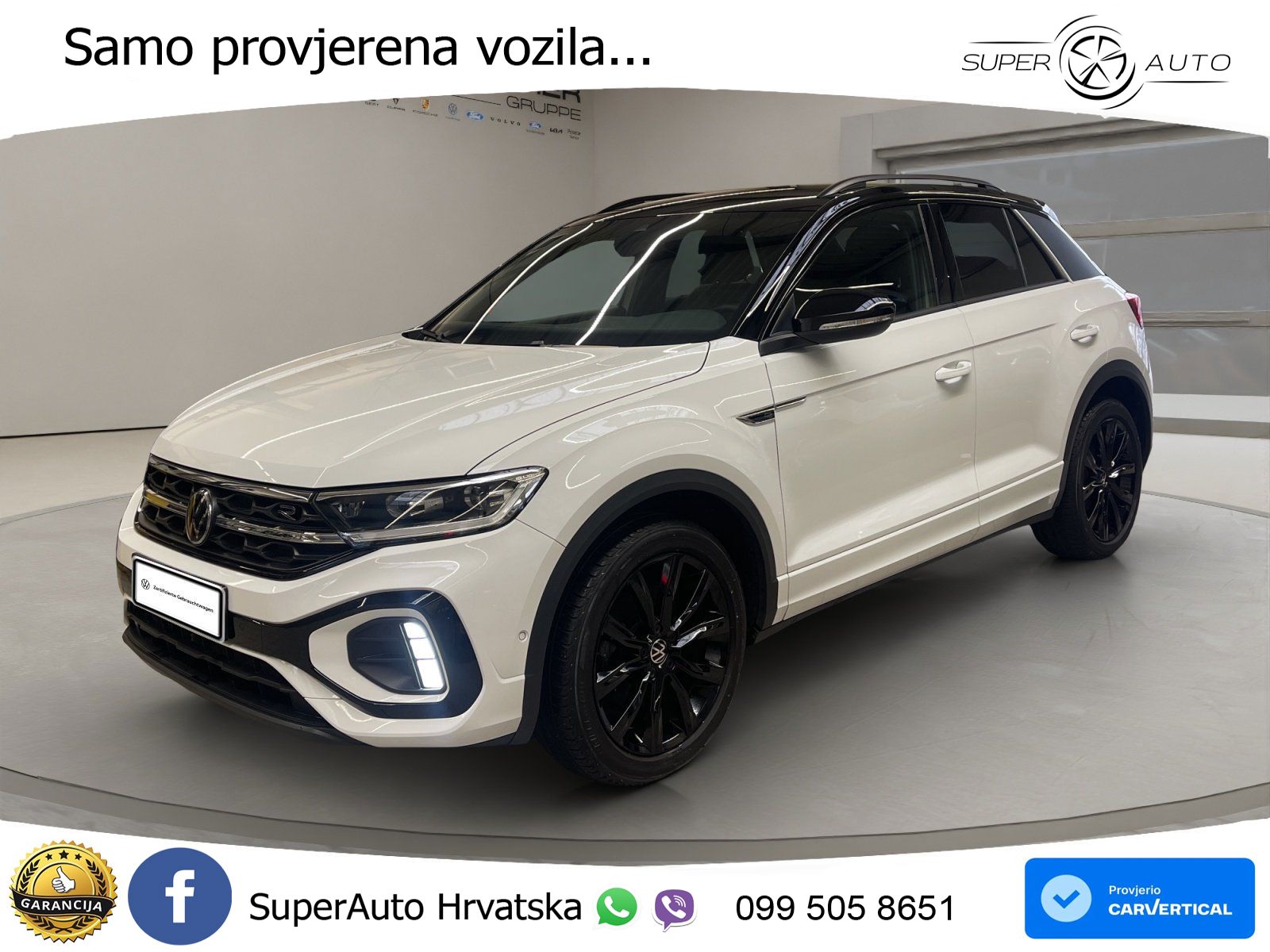 Volkswagen T-Roc 2.0 TSI (190 KS) 4M DSG R-Line LED+GR SJED+ACC