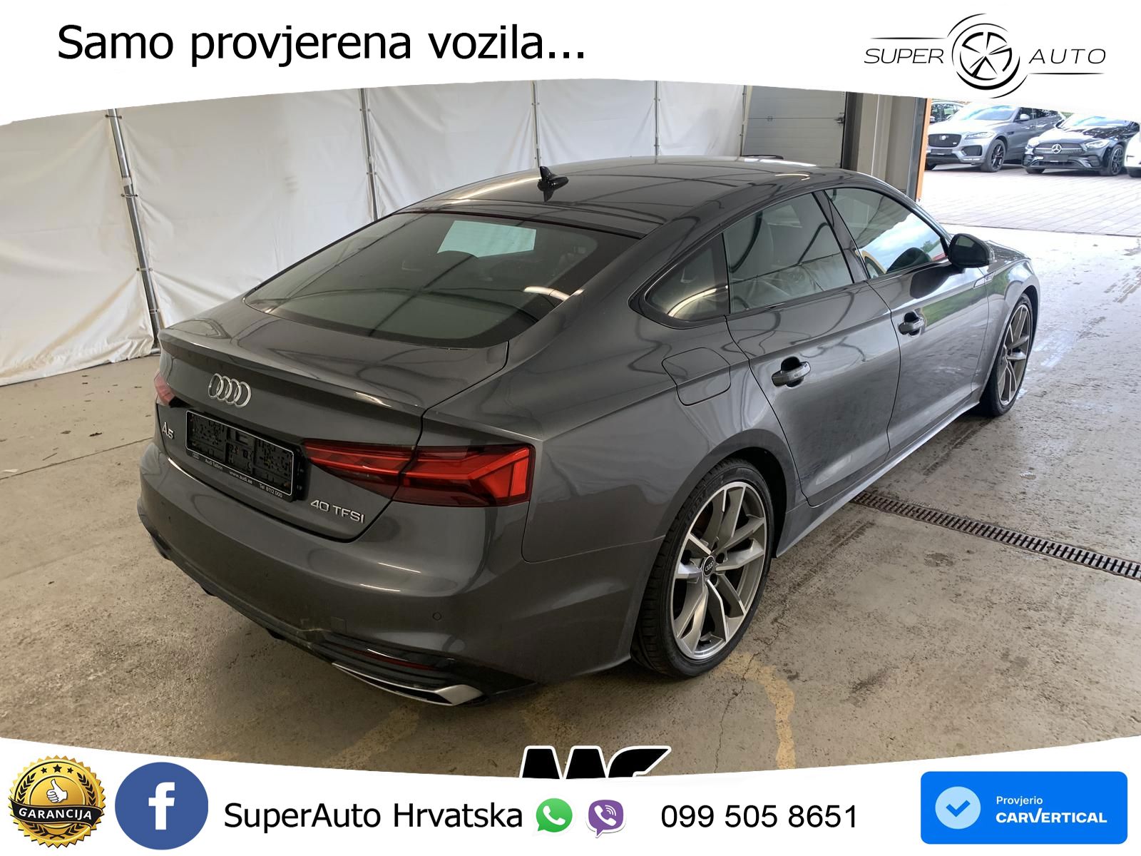 Audi A5 Sportback  40 TFSI (204 KS) S tronic S line MATRIX+GR SJED+KAM