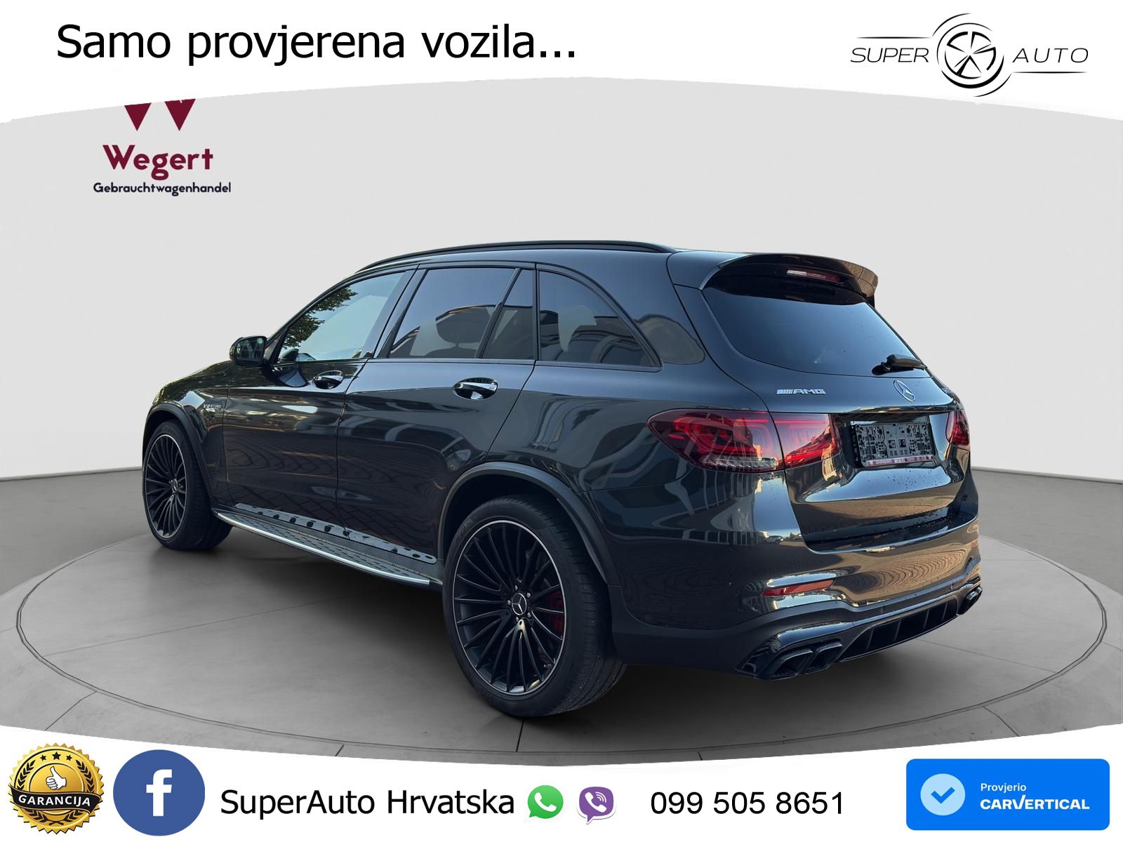 Mercedes AMG GLC 63 S V8 (510 KS) 4MATIC+ MCT ZRAČNI+ACC+GR SJED+360+PANO