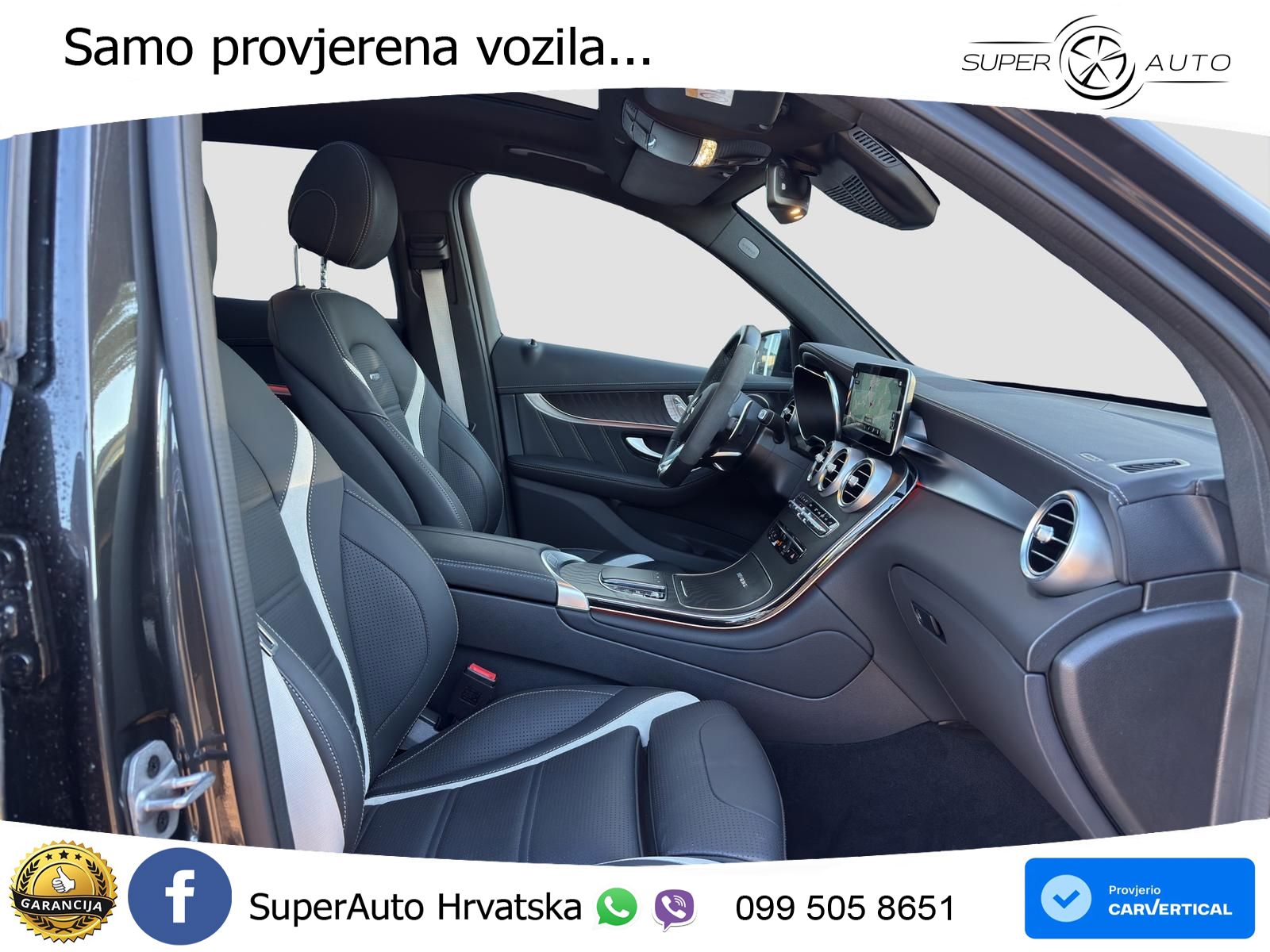 Mercedes AMG GLC 63 S V8 (510 KS) 4MATIC+ MCT ZRAČNI+ACC+GR SJED+360+PANO