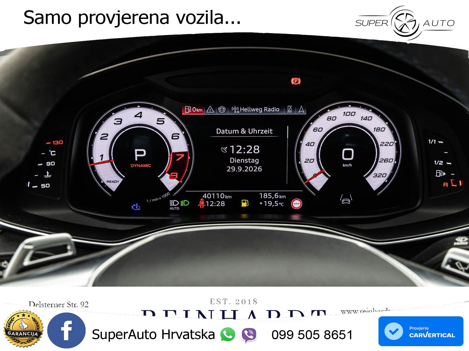Audi RS7 4.0 TFSI V8 performance (630 KS) quattro tiptronic LED+GR SJED+ACC