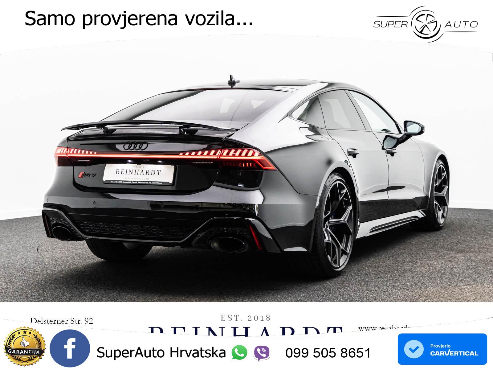Audi RS7 4.0 TFSI V8 performance (630 KS) quattro tiptronic LED+GR SJED+ACC