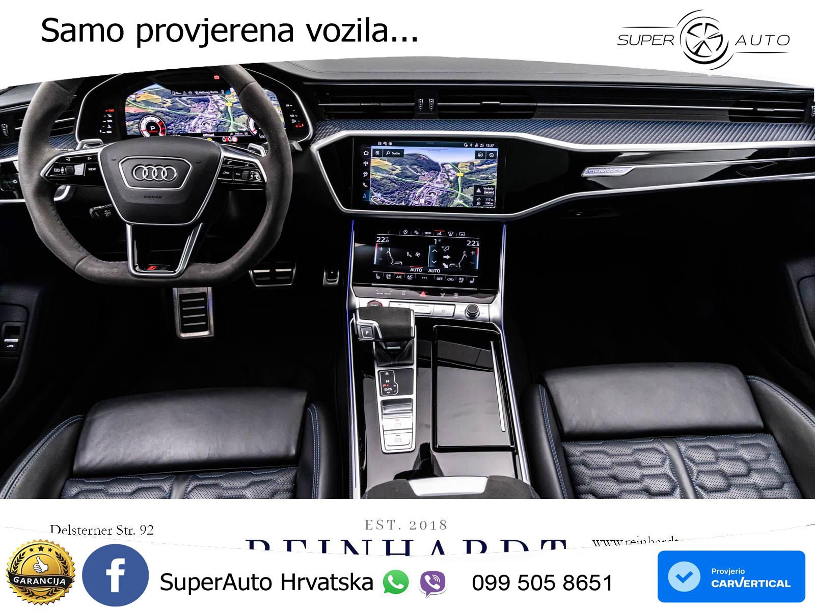 Audi RS7 4.0 TFSI V8 performance (630 KS) quattro tiptronic LED+GR SJED+ACC