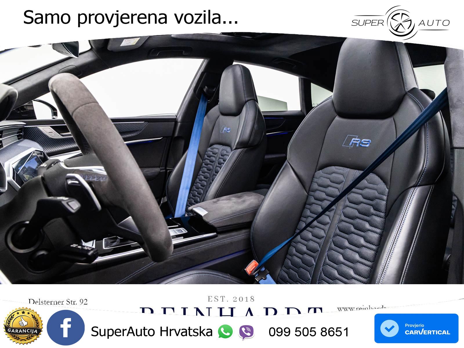 Audi RS7 4.0 TFSI V8 performance (630 KS) quattro tiptronic LED+GR SJED+ACC