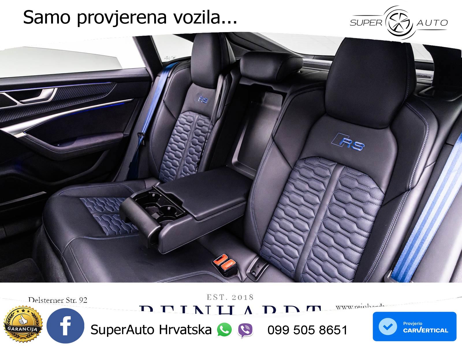 Audi RS7 4.0 TFSI V8 performance (630 KS) quattro tiptronic LED+GR SJED+ACC