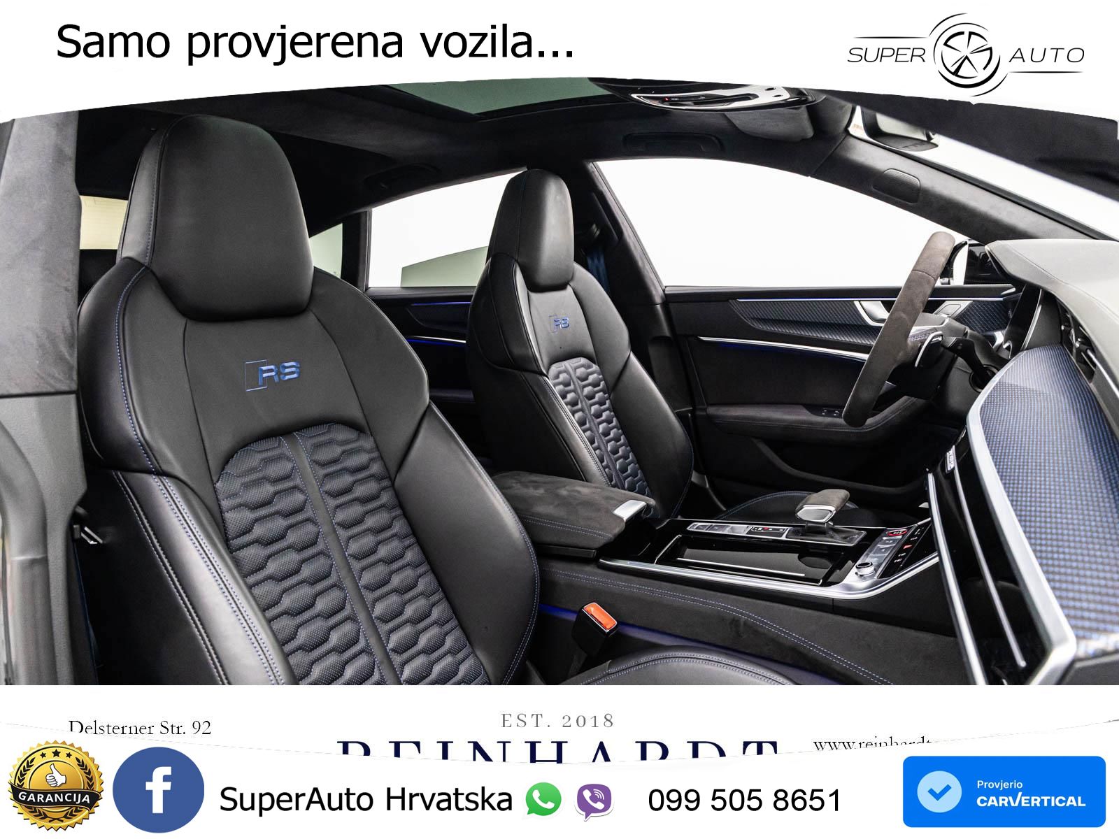 Audi RS7 4.0 TFSI V8 performance (630 KS) quattro tiptronic LED+GR SJED+ACC