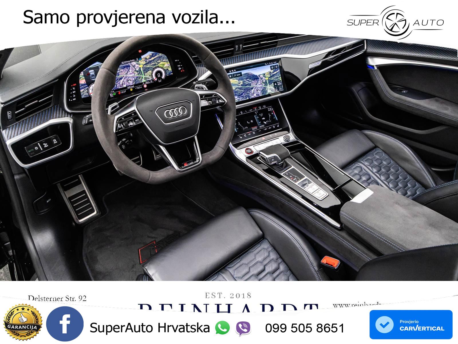 Audi RS7 4.0 TFSI V8 performance (630 KS) quattro tiptronic LED+GR SJED+ACC