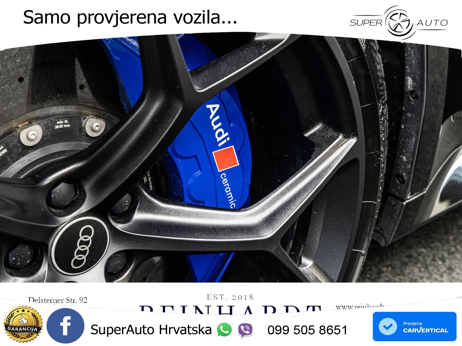 Audi RS7 4.0 TFSI V8 performance (630 KS) quattro tiptronic LED+GR SJED+ACC