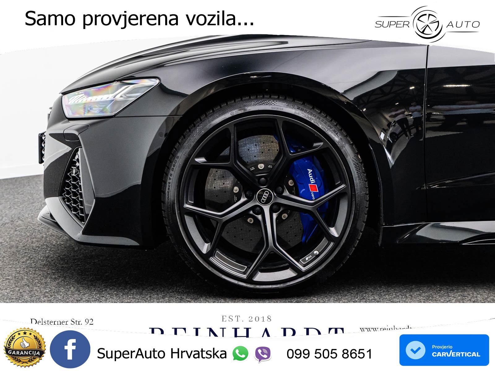 Audi RS7 4.0 TFSI V8 performance (630 KS) quattro tiptronic LED+GR SJED+ACC