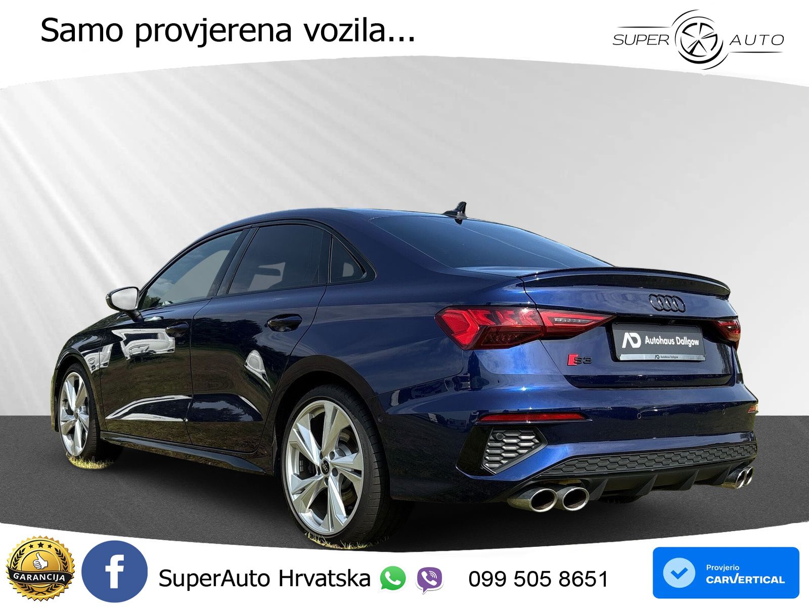Audi S3 Limuzina 2.0 TFSI (310 KS) quattro S tronic MATRIX+GR SJED+KAM