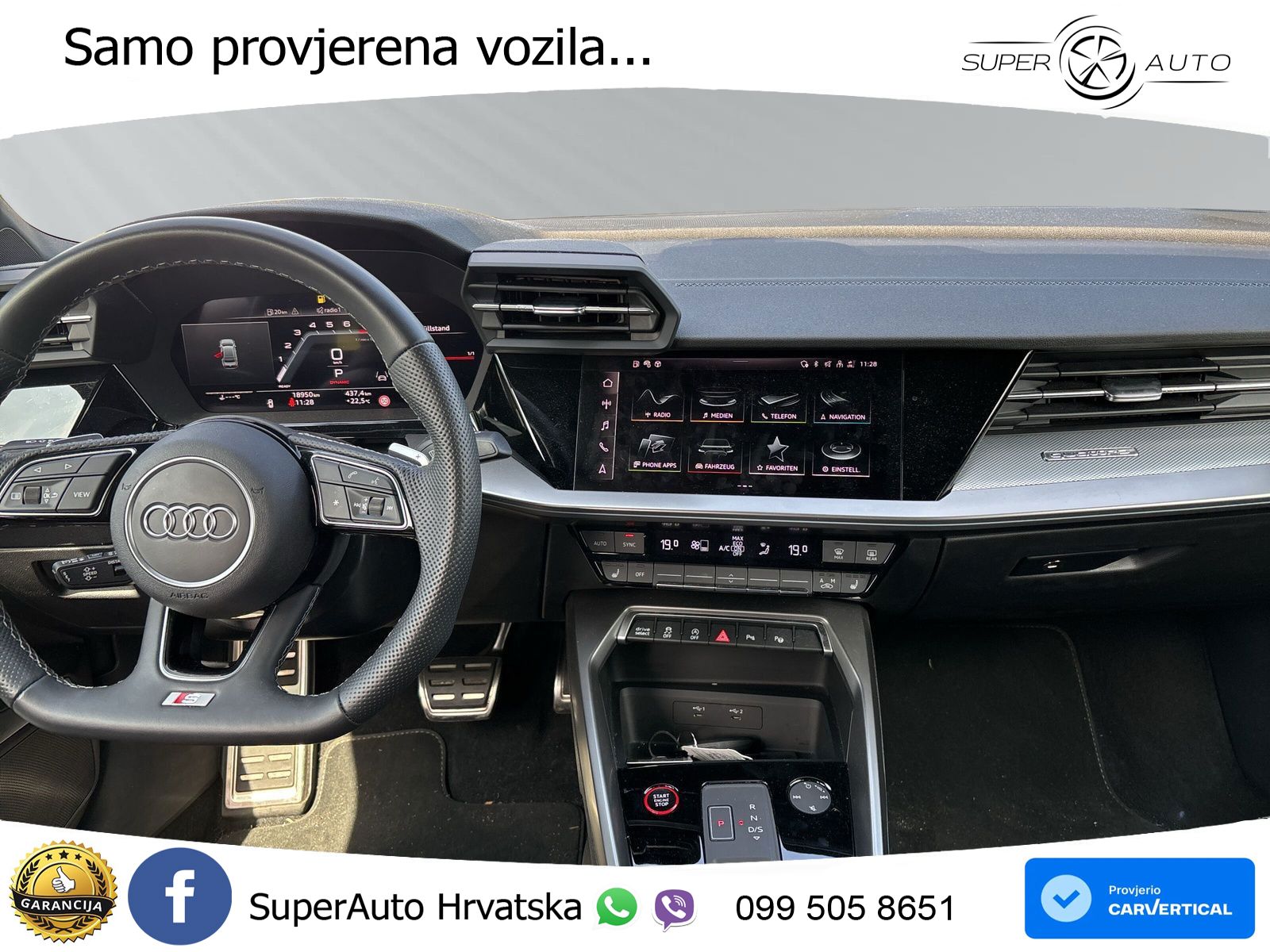 Audi S3 Limuzina 2.0 TFSI (310 KS) quattro S tronic MATRIX+GR SJED+KAM