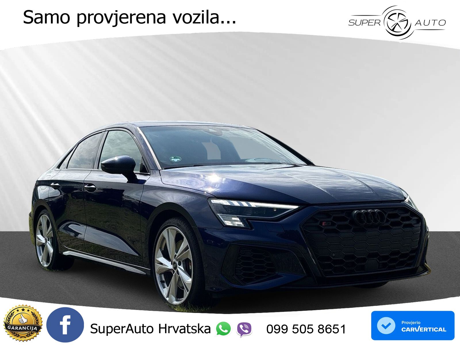 Audi S3 Limuzina 2.0 TFSI (310 KS) quattro S tronic MATRIX+GR SJED+KAM