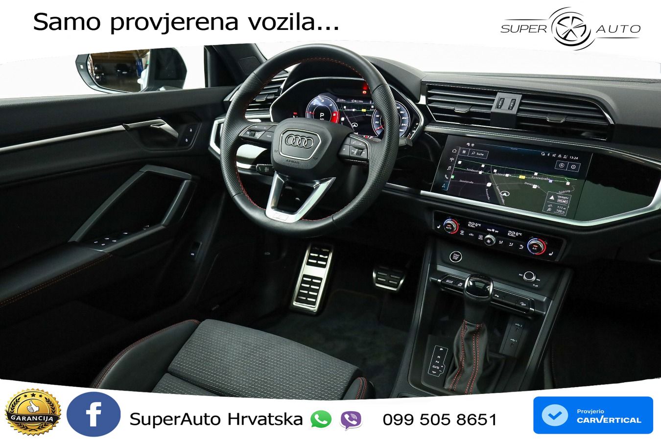Audi Q3 40 TDI (193 KS) quattro S tronic S line LED+GR SJED+ACC