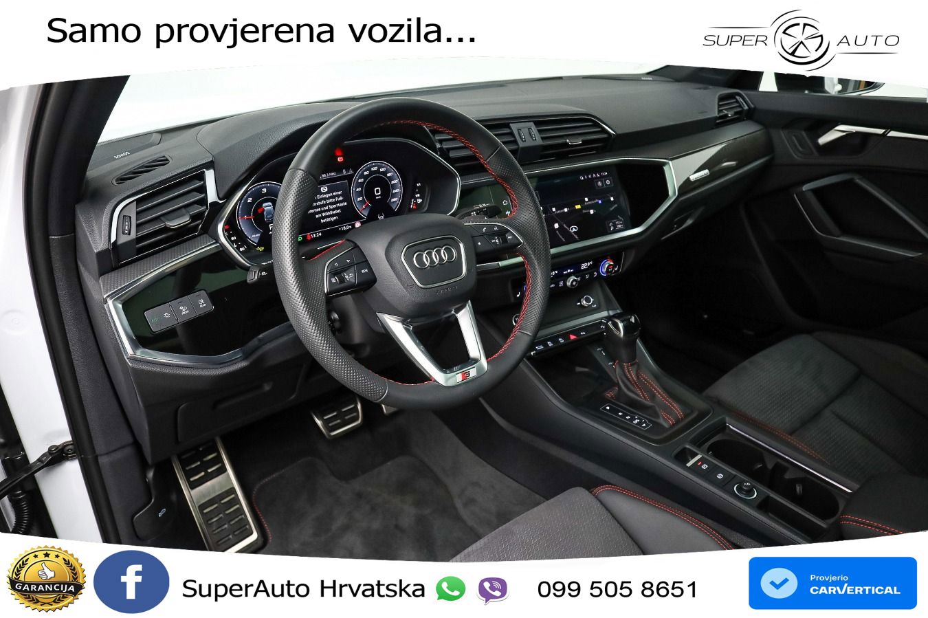 Audi Q3 40 TDI (193 KS) quattro S tronic S line LED+GR SJED+ACC