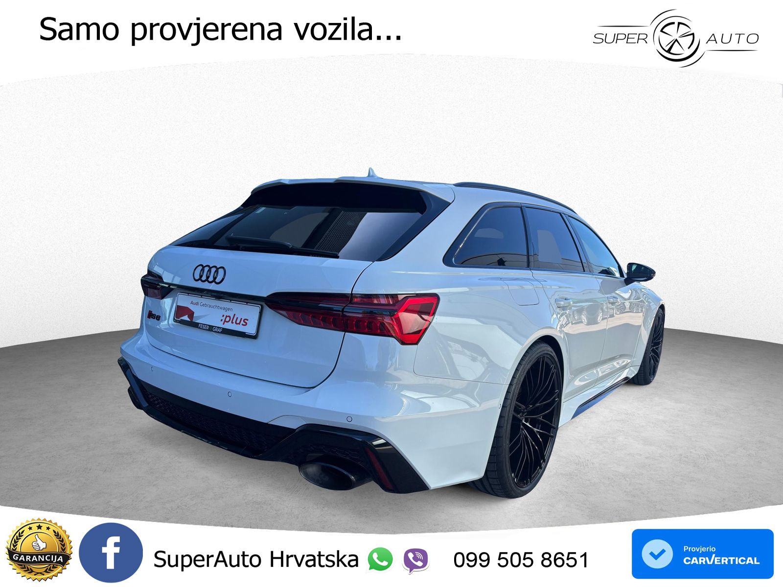 Audi RS6 Avant 4.0 TFSI V8 (600 KS) quattro Tiptronic ABT ACC+HEAD+4xGR SJED+360+PANO