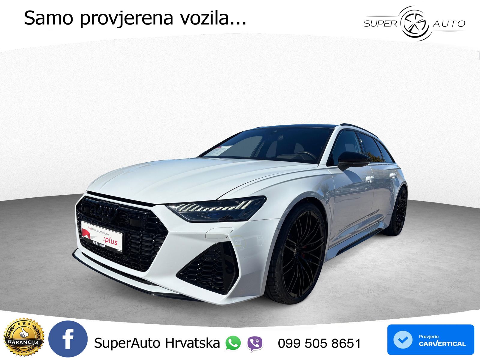 Audi RS6 Avant 4.0 TFSI V8 (600 KS) quattro Tiptronic ABT ACC+HEAD+4xGR SJED+360+PANO