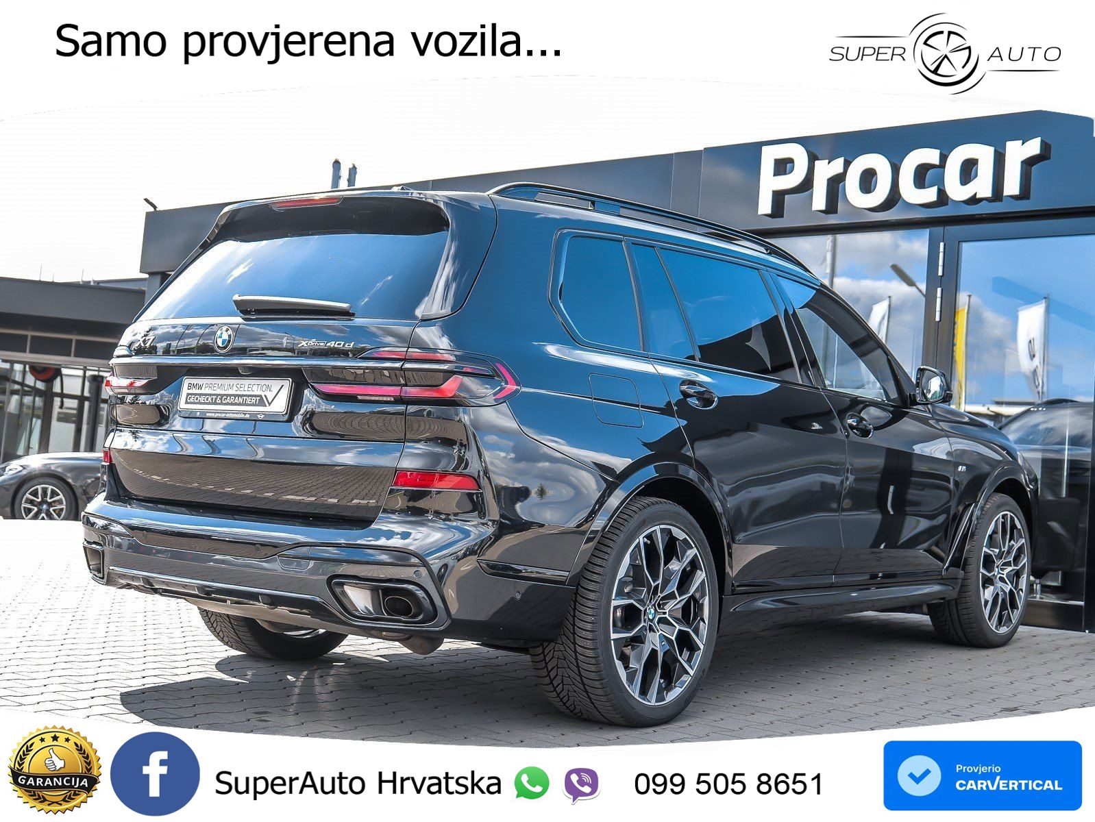 BMW X7 40d (352 KS) xDrive Steptronic M Sport ZRAČNI+ACC+GR SJED+KAM+PANO