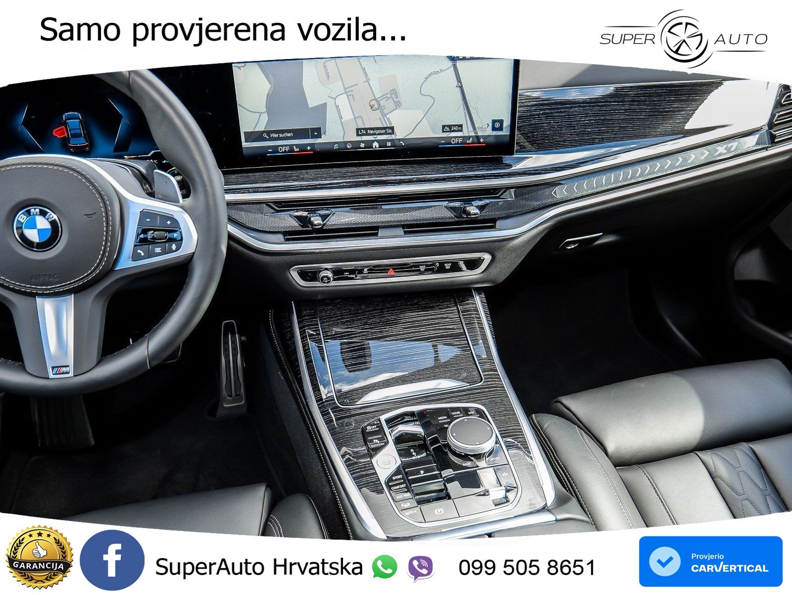 BMW X7 40d (352 KS) xDrive Steptronic M Sport ZRAČNI+ACC+GR SJED+KAM+PANO