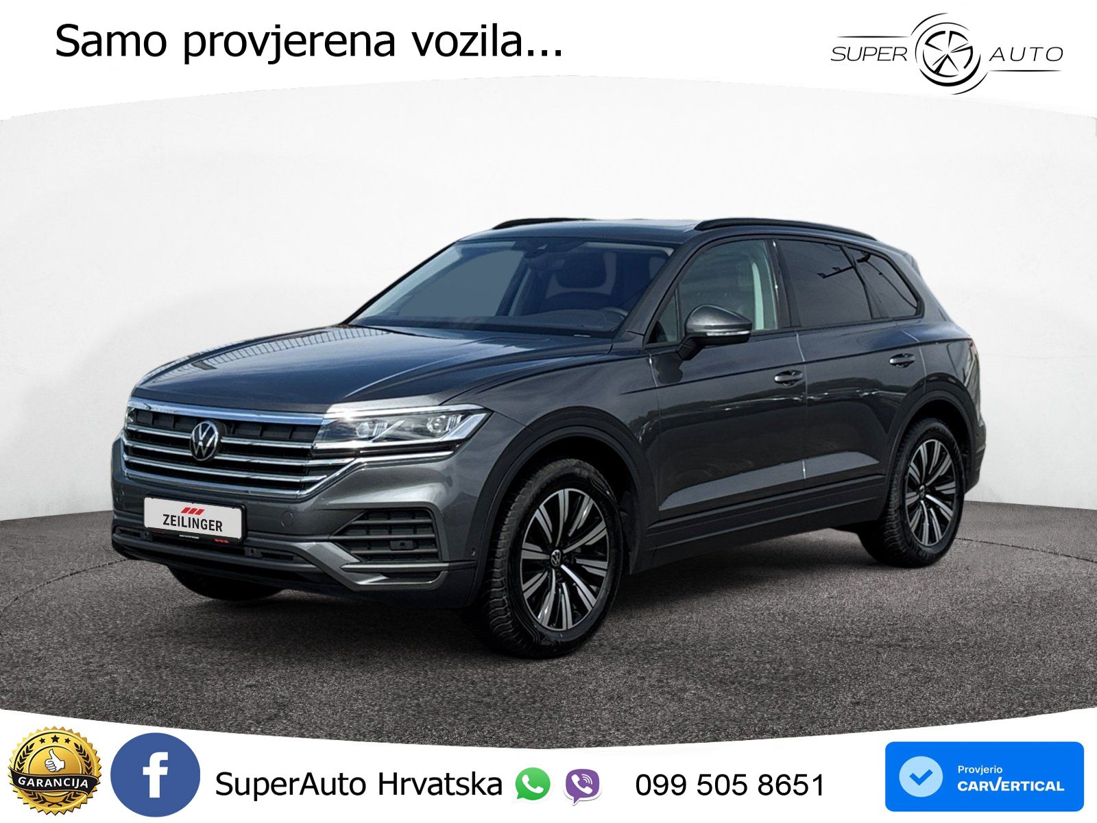 Volkswagen Touareg 3.0 V6 TDI (231 KS) 4MOTION Tiptronic ZRAČNI+ACC+GR SJED+KAM+PANO