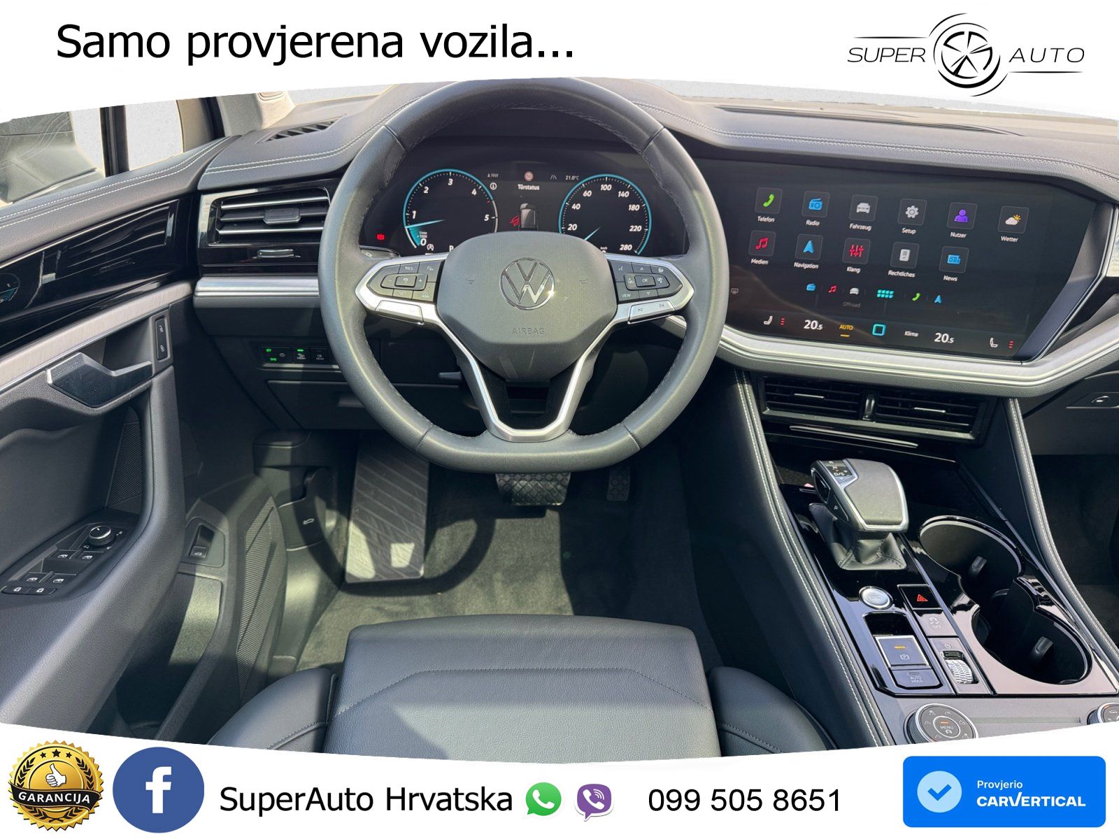 Volkswagen Touareg 3.0 V6 TDI (231 KS) 4MOTION Tiptronic ZRAČNI+ACC+GR SJED+KAM+PANO