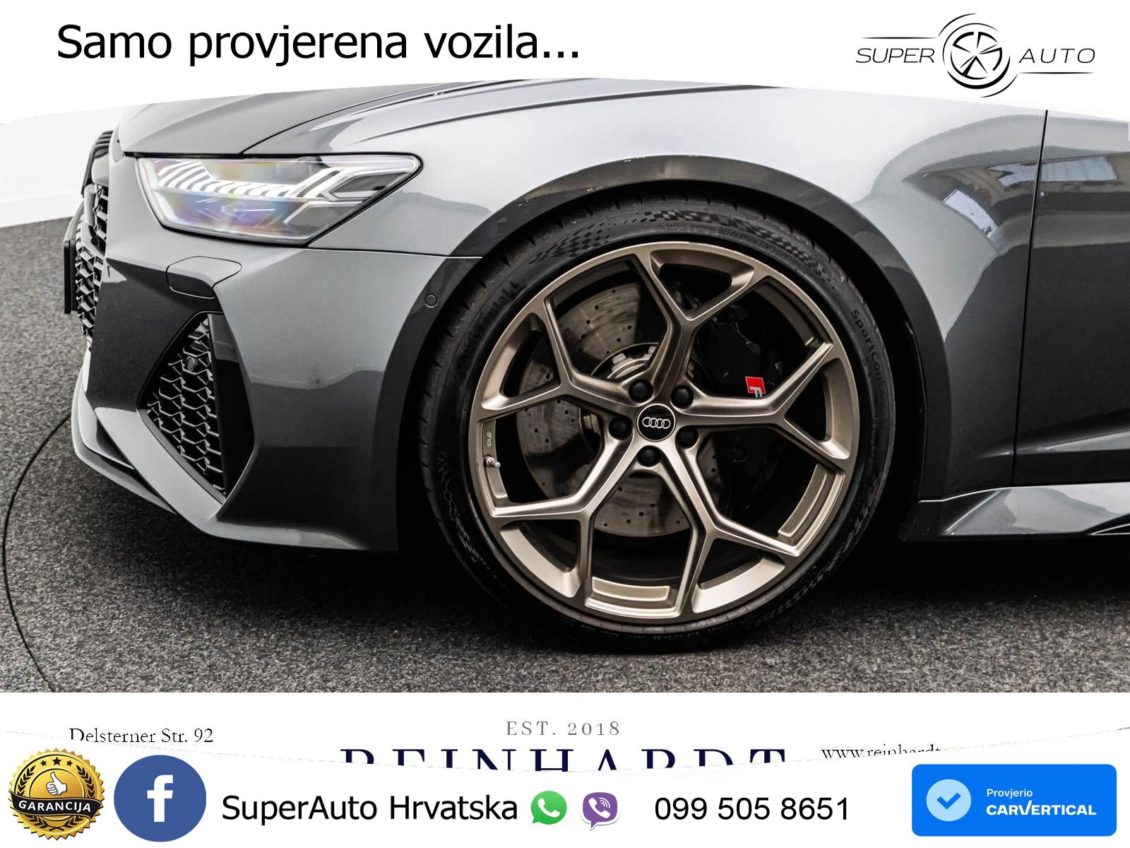 Audi RS6 Avant 4.0 TFSI V8 performance (630 KS)  quattro tiptronic LED+GR SJED+ACC