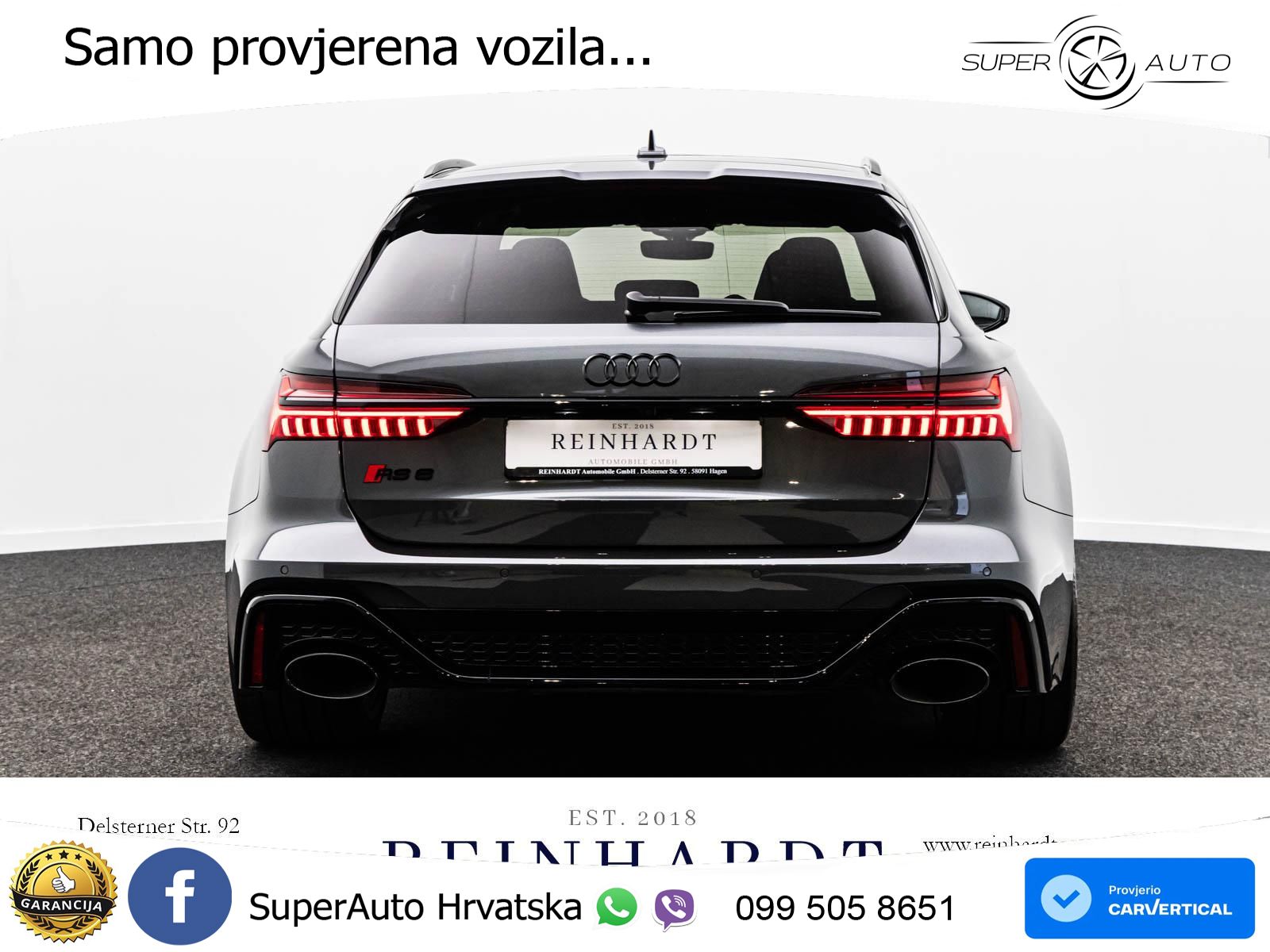 Audi RS6 Avant 4.0 TFSI V8 performance (630 KS)  quattro tiptronic LED+GR SJED+ACC