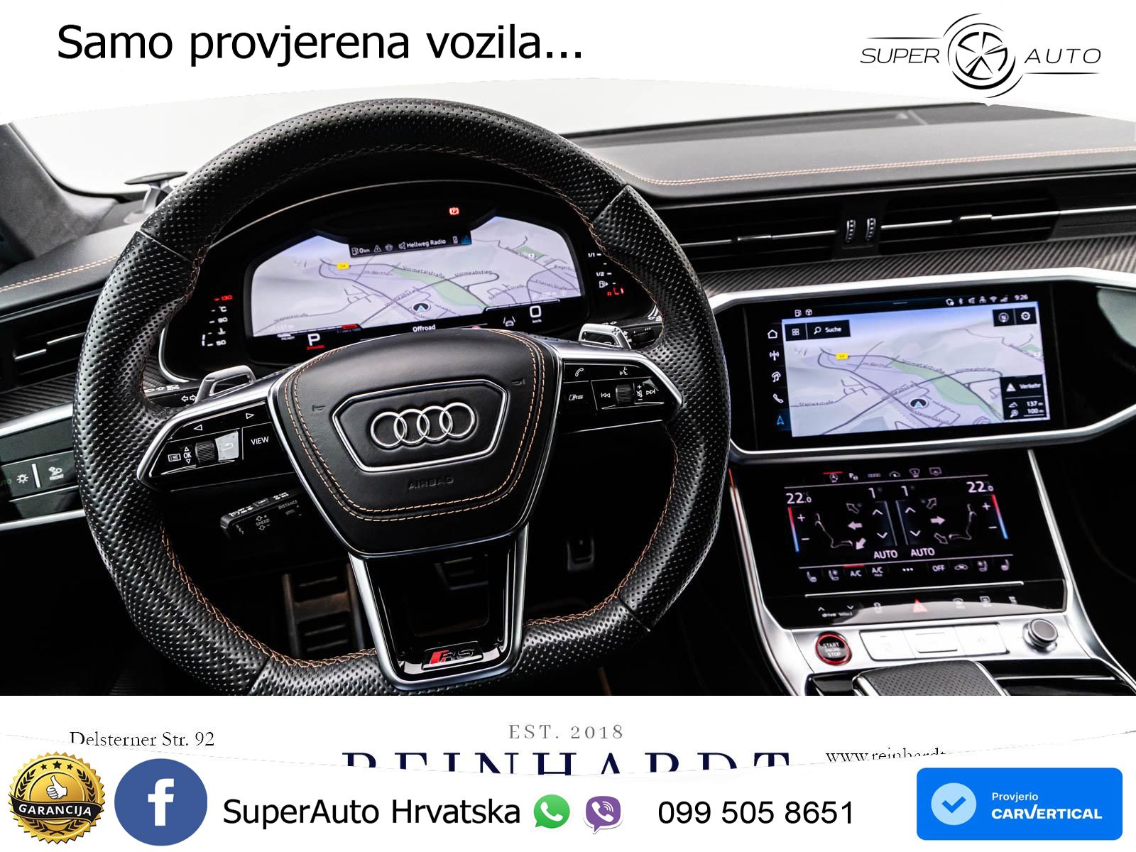 Audi RS6 Avant 4.0 TFSI V8 performance (630 KS)  quattro tiptronic LED+GR SJED+ACC