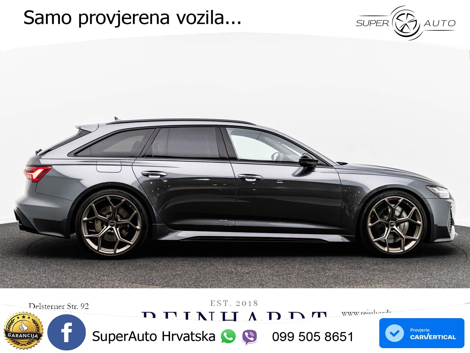 Audi RS6 Avant 4.0 TFSI V8 performance (630 KS)  quattro tiptronic LED+GR SJED+ACC