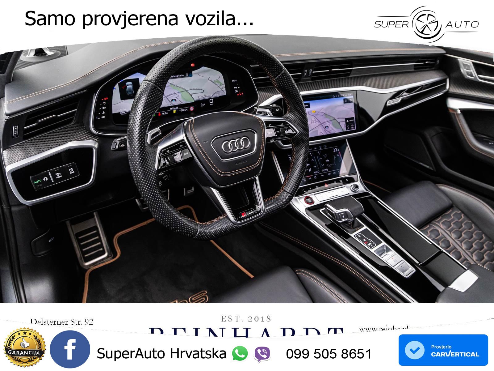 Audi RS6 Avant 4.0 TFSI V8 performance (630 KS)  quattro tiptronic LED+GR SJED+ACC