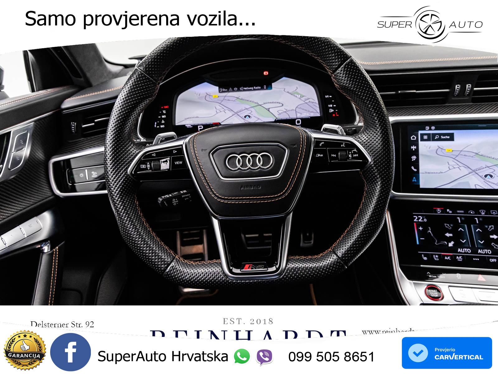 Audi RS6 Avant 4.0 TFSI V8 performance (630 KS)  quattro tiptronic LED+GR SJED+ACC