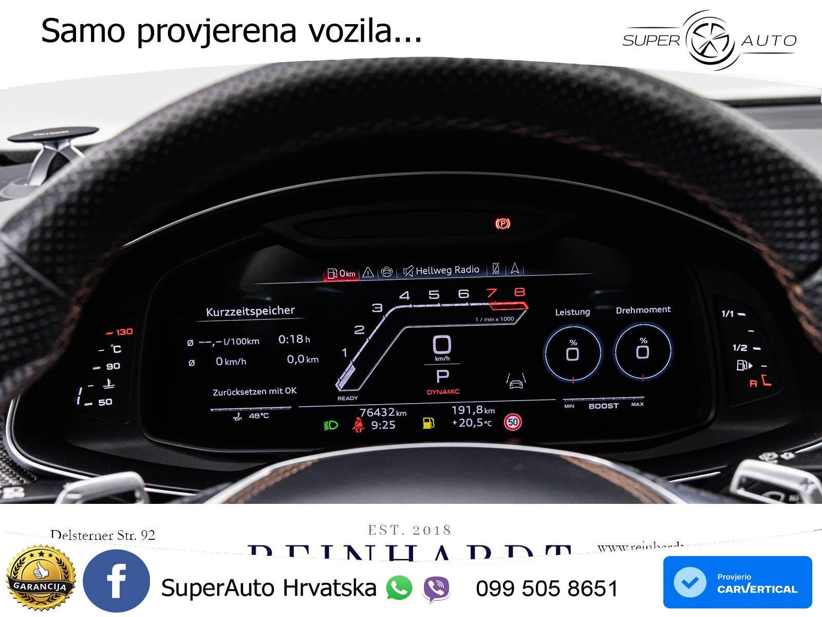Audi RS6 Avant 4.0 TFSI V8 performance (630 KS)  quattro tiptronic LED+GR SJED+ACC