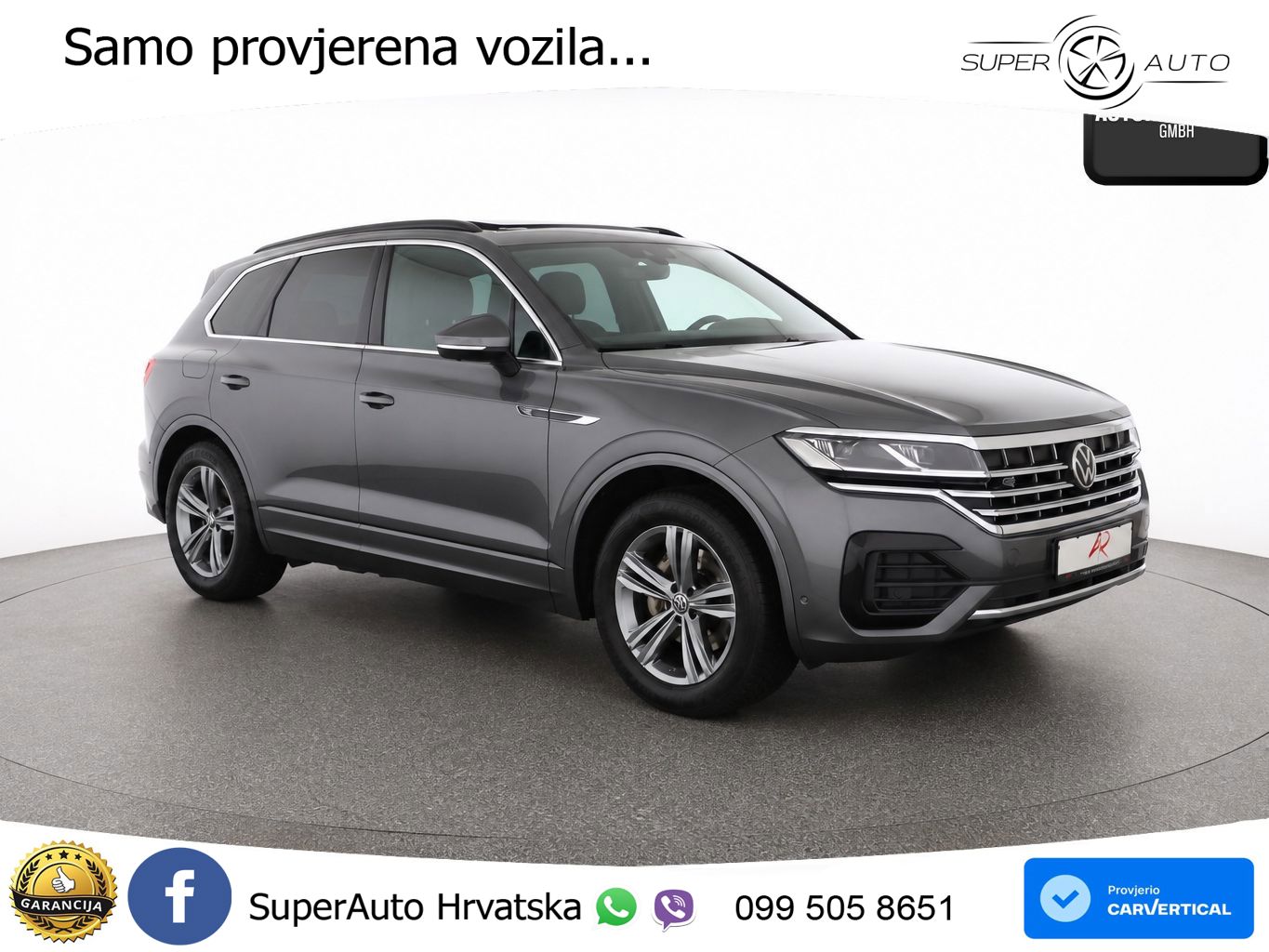 Volkswagen Touareg 3.0 V6 TDI (231 KS) 4MOTION Tiptronic R-Line ZRAČNI+ACC+GR SJED+KAM+PANO