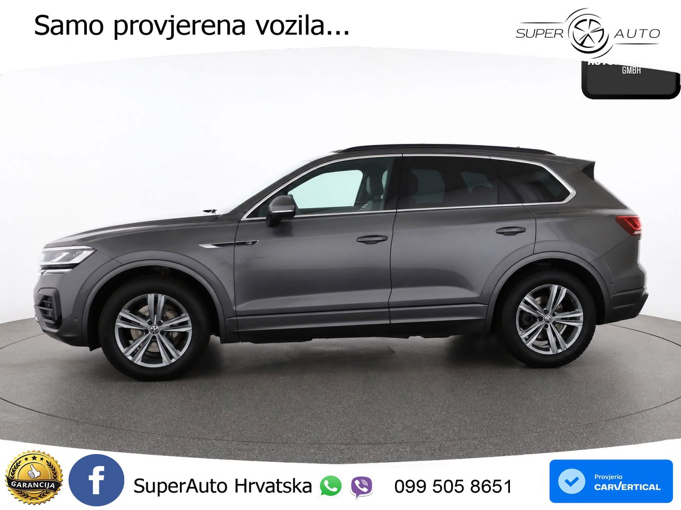 Volkswagen Touareg 3.0 V6 TDI (231 KS) 4MOTION Tiptronic R-Line ZRAČNI+ACC+GR SJED+KAM+PANO