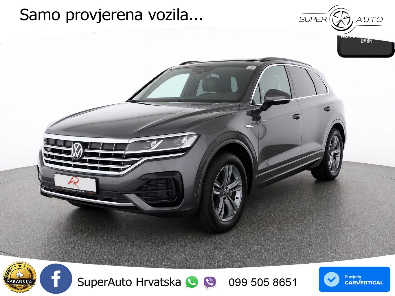 Volkswagen Touareg 3.0 V6 TDI (231 KS) 4MOTION Tiptronic R-Line ZRAČNI+ACC+GR SJED+KAM+PANO