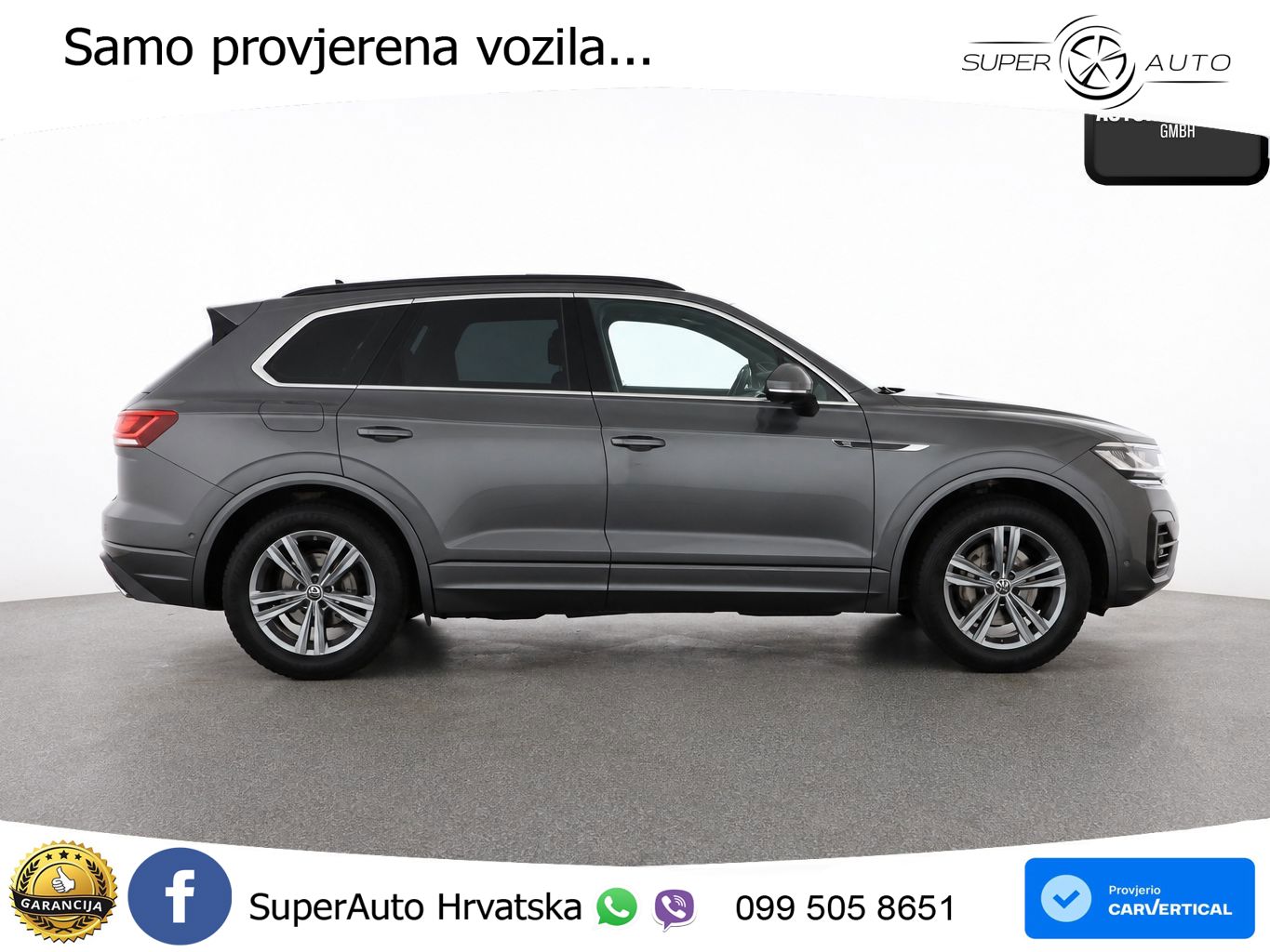 Volkswagen Touareg 3.0 V6 TDI (231 KS) 4MOTION Tiptronic R-Line ZRAČNI+ACC+GR SJED+KAM+PANO