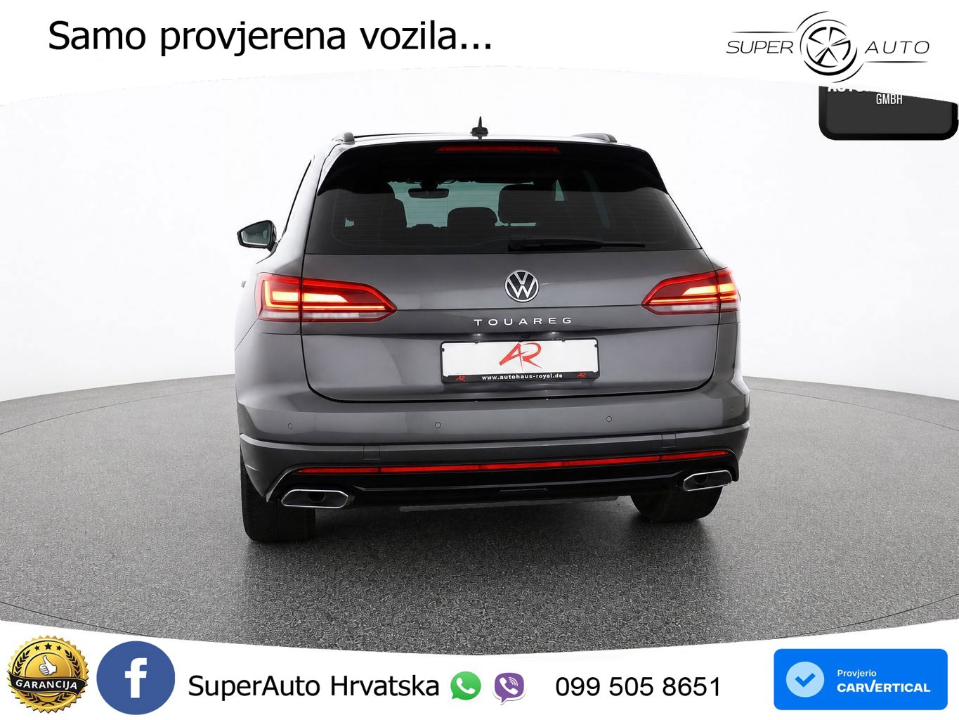 Volkswagen Touareg 3.0 V6 TDI (231 KS) 4MOTION Tiptronic R-Line ZRAČNI+ACC+GR SJED+KAM+PANO