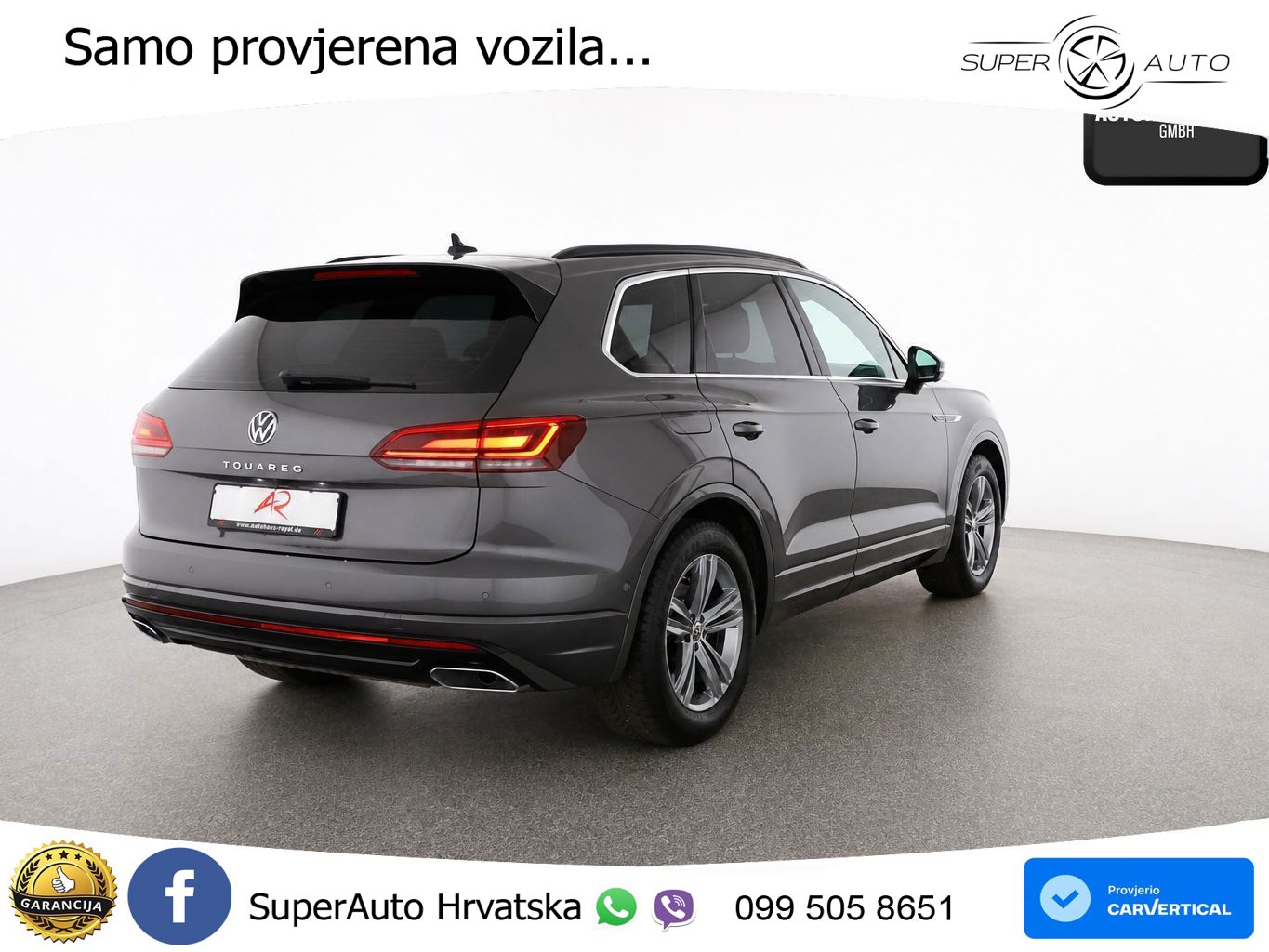 Volkswagen Touareg 3.0 V6 TDI (231 KS) 4MOTION Tiptronic R-Line ZRAČNI+ACC+GR SJED+KAM+PANO