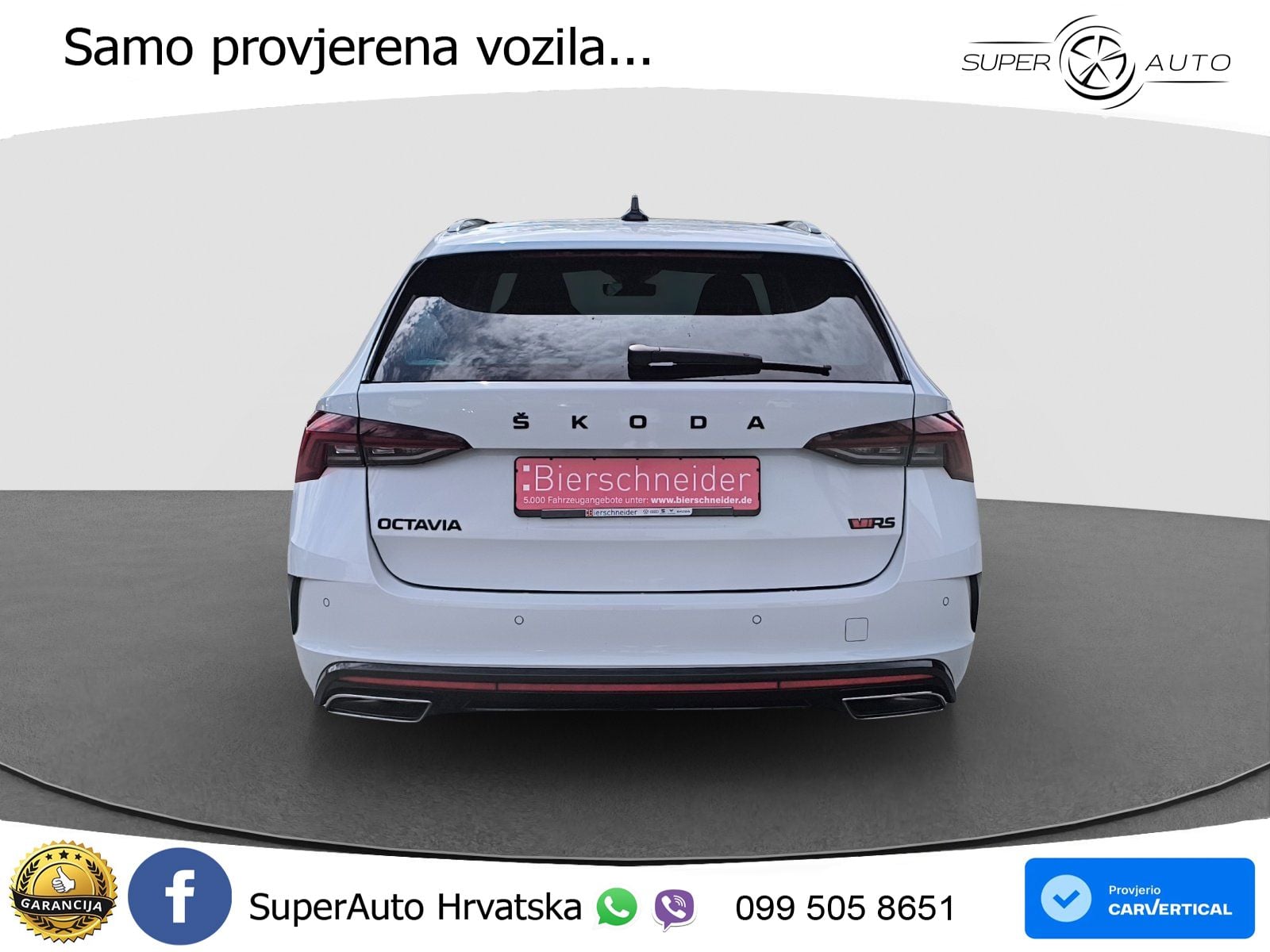 Škoda Octavia Combi RS 2.0 TDI (200 KS) 4x4 DSG LED+GR SJED+ACC