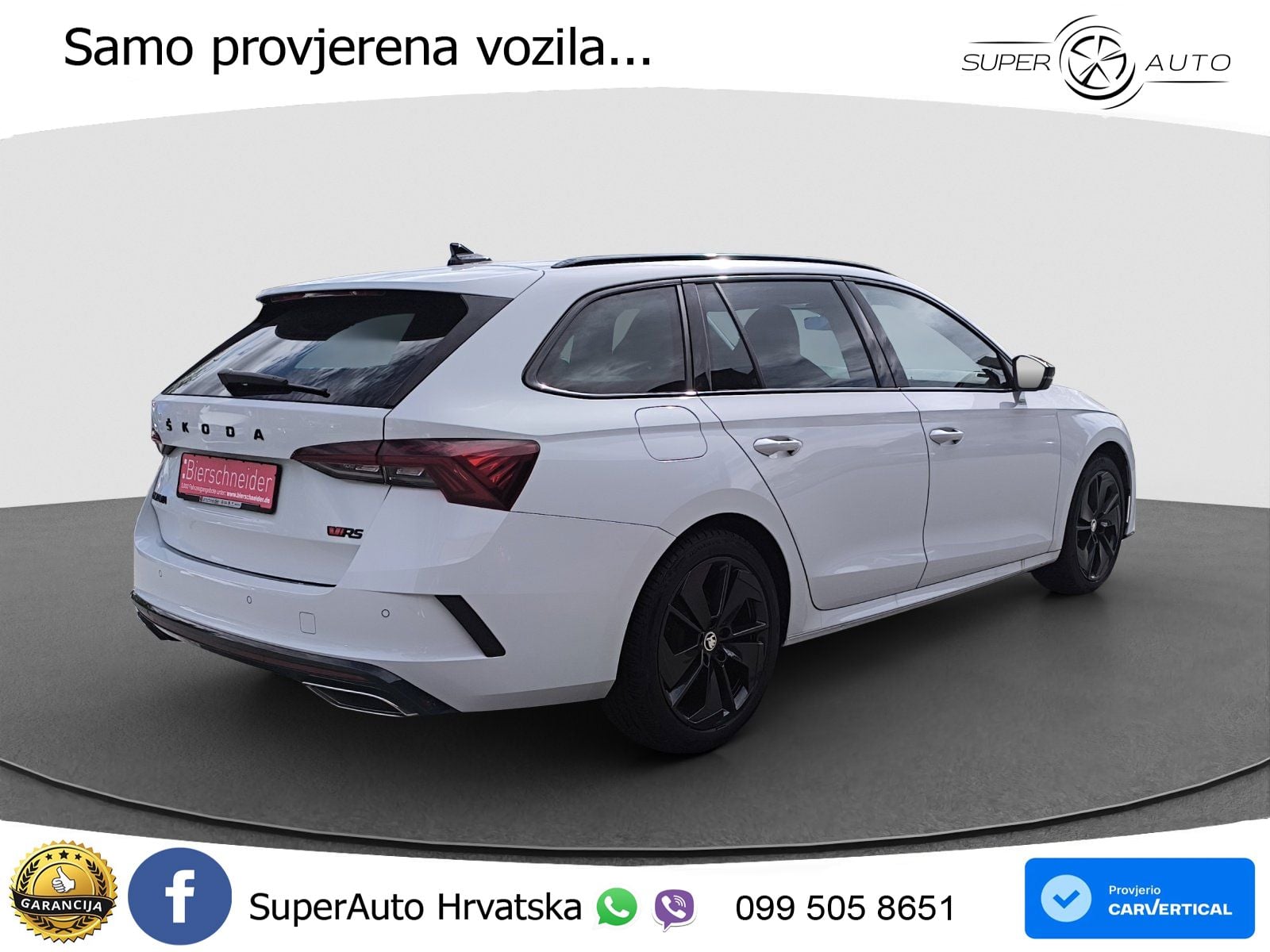 Škoda Octavia Combi RS 2.0 TDI (200 KS) 4x4 DSG LED+GR SJED+ACC