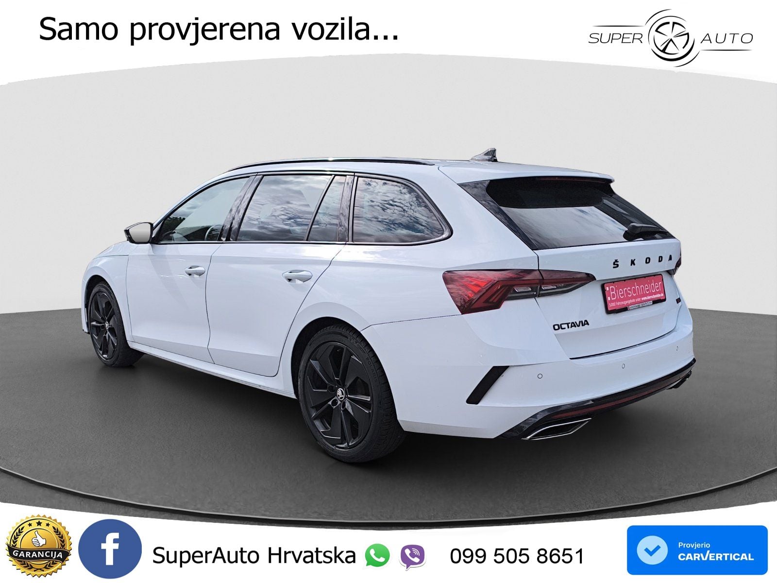 Škoda Octavia Combi RS 2.0 TDI (200 KS) 4x4 DSG LED+GR SJED+ACC