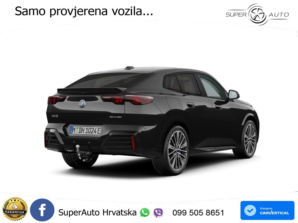 BMW iX2 66.5 kWh (313 KS) xDrive30 M Sport LED+GR SJED+ACC