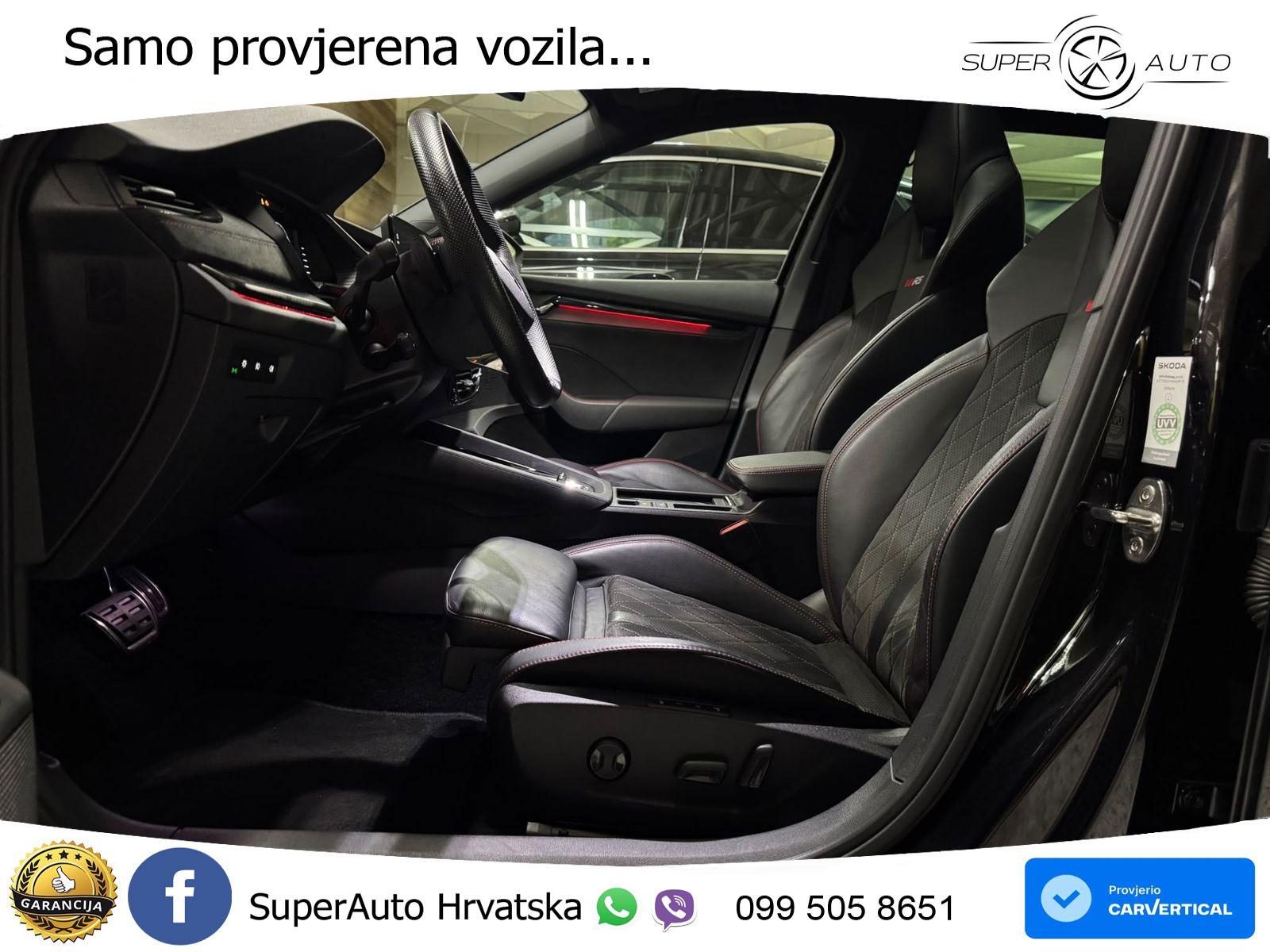 Škoda Octavia Combi RS 2.0 TDI (200 KS) 4x4 DSG LED+GR SJED+ACC
