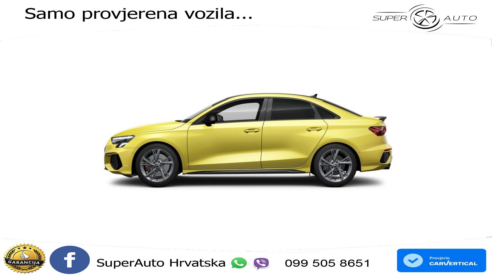 Audi S3 Limuzina 2.0 TFSI (310 KS) quattro S tronic LED+GR SJED+ACC