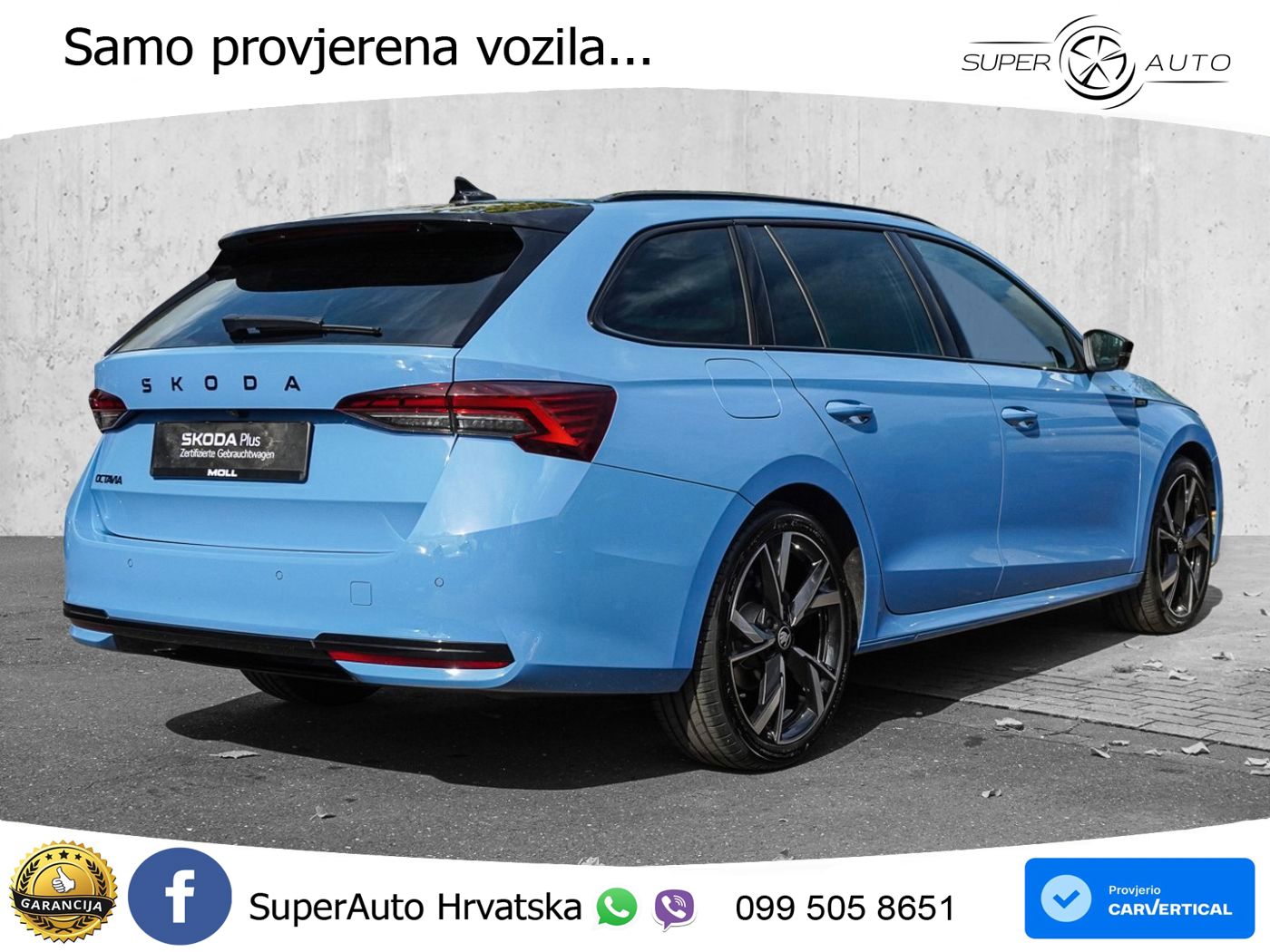 Škoda Octavia Combi 2.0 TDI (150 KS) DSG SportLine LED+GR SJED+ACC