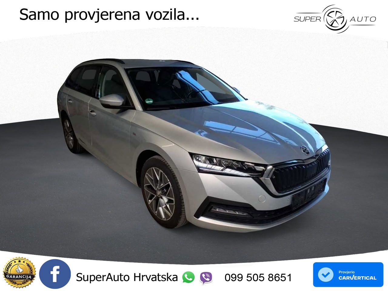 Škoda Octavia Combi 2.0 TDI (150 KS) DSG LED+GR SJED+ACC