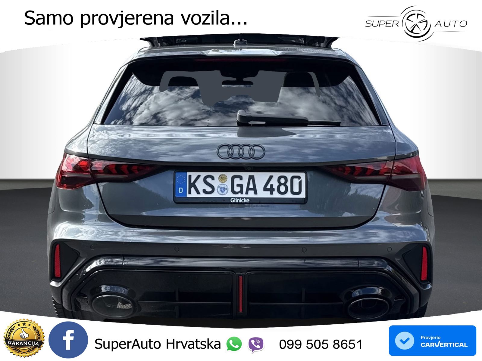 Audi RS3 Sportback 2.5 TFSI (400 KS) quattro S tronic MATRIX+GR SJED+KAM
