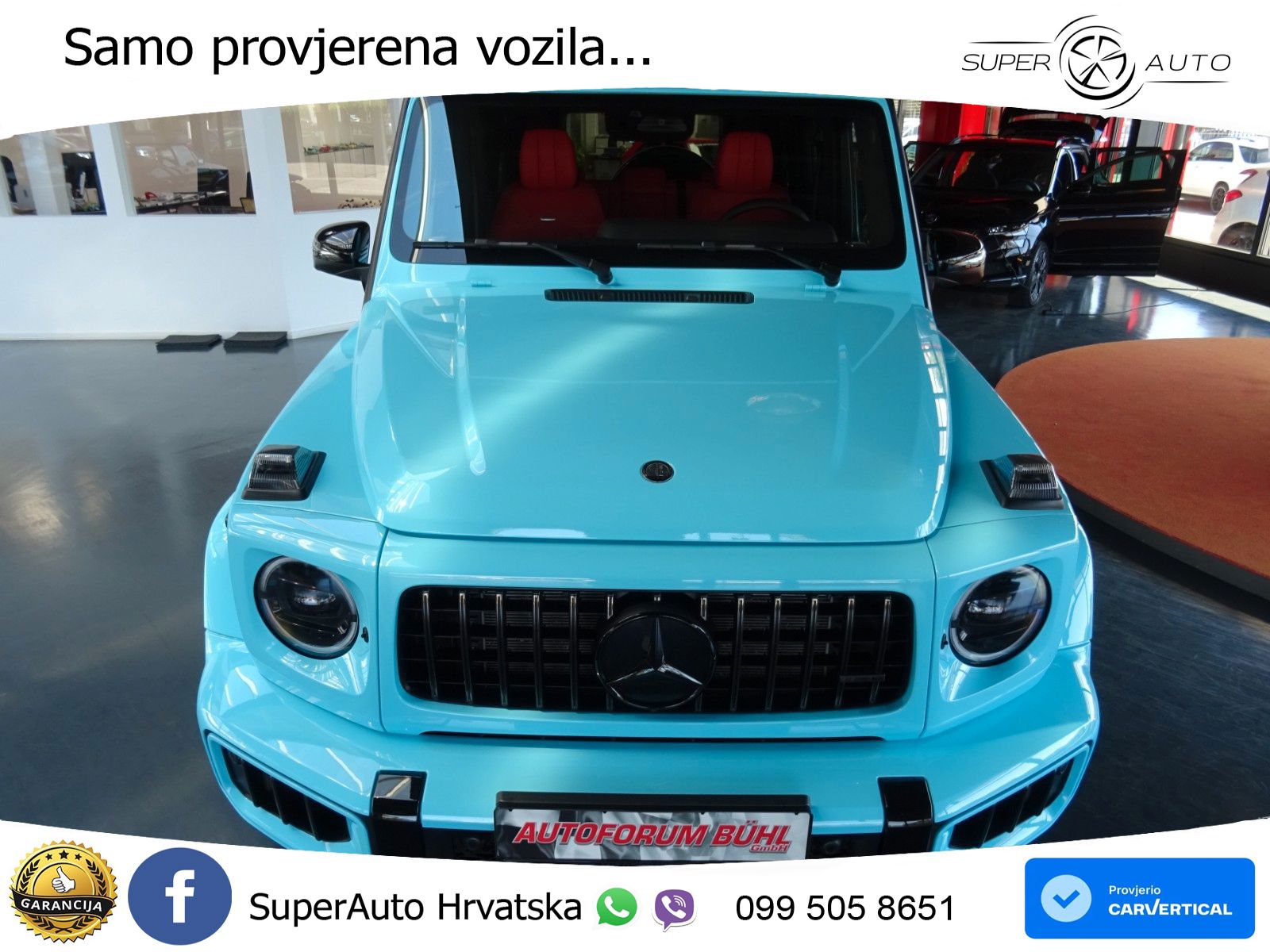 Mercedes AMG G 63 Long V8 (585 KS) 4MATIC 9G-TRONIC AMG SPEEDSHIFT TCT Manufaktur ZRAČNI+ACC+4xGR SJED+360