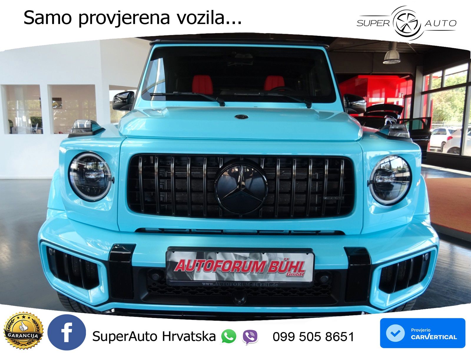 Mercedes AMG G 63 Long V8 (585 KS) 4MATIC 9G-TRONIC AMG SPEEDSHIFT TCT Manufaktur ZRAČNI+ACC+4xGR SJED+360