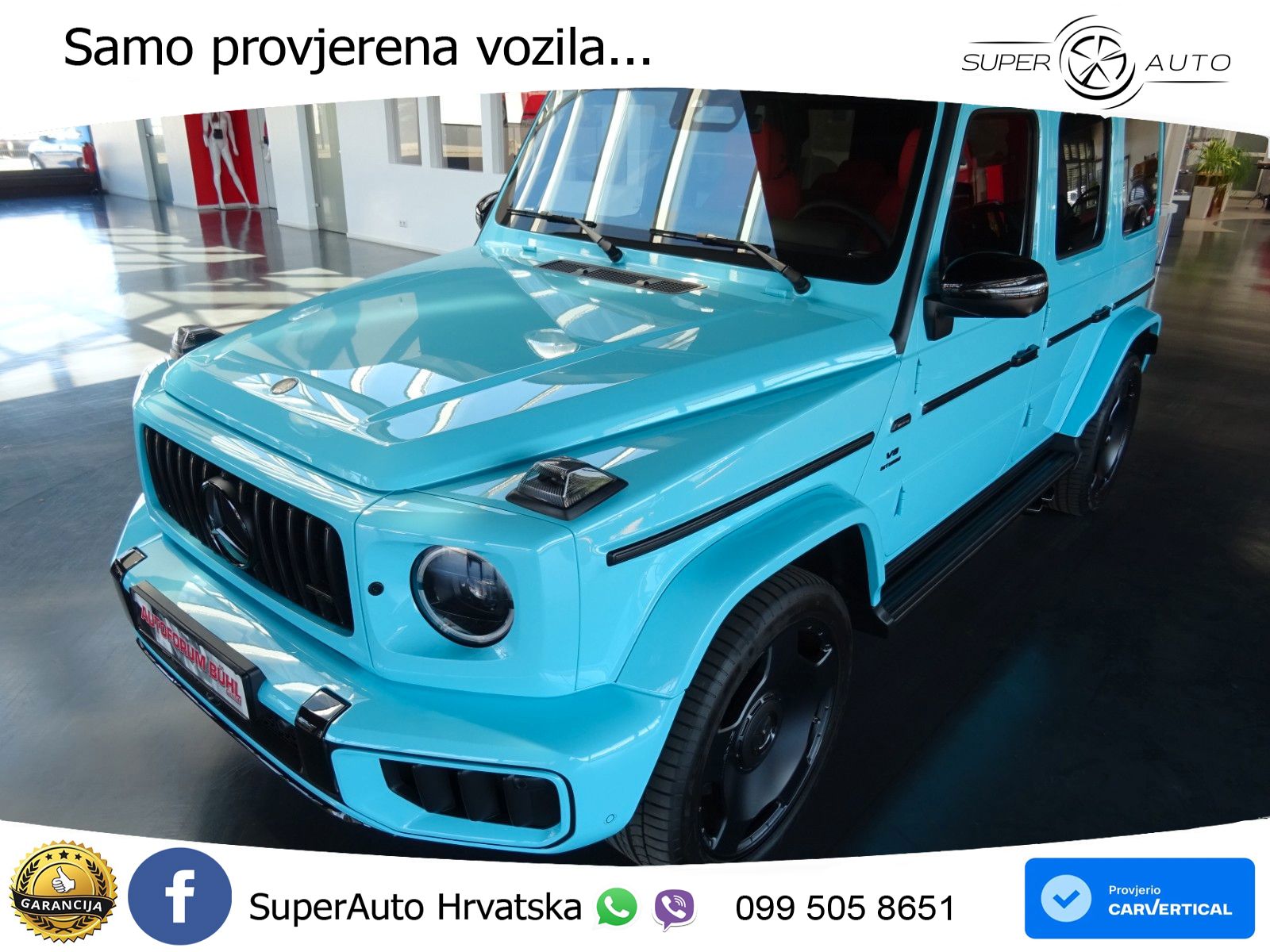 Mercedes AMG G 63 Long V8 (585 KS) 4MATIC 9G-TRONIC AMG SPEEDSHIFT TCT Manufaktur ZRAČNI+ACC+4xGR SJED+360