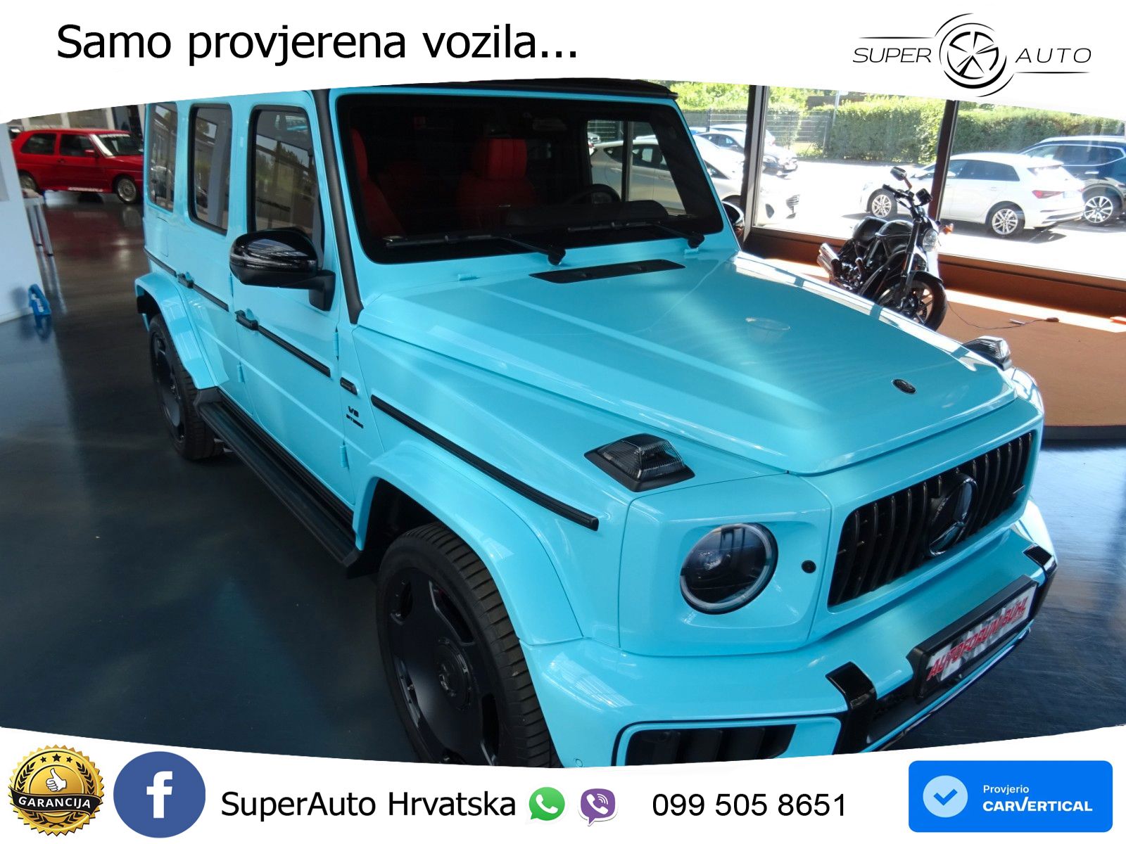 Mercedes AMG G 63 Long V8 (585 KS) 4MATIC 9G-TRONIC AMG SPEEDSHIFT TCT Manufaktur ZRAČNI+ACC+4xGR SJED+360